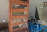 antique barrister' s bookcase.