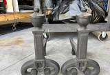 cast iron Andirons/ log holders