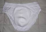 Men White Washable Incontinent Underwear