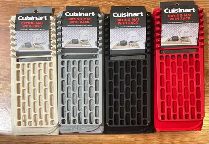Cuisinart Drying Mat With Rack Red