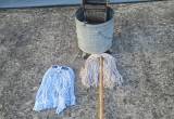 8 gal galvanized mop bucket and wringer