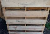 Wide wood pallets