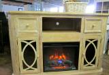 New Solid Wood Cabinet with Fireplace