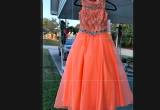 Little Rosie neon coral pageant dress 8