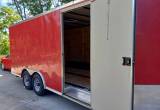 Enclosed trailer car hauler