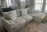 Ashley feather filled sherpa sectional