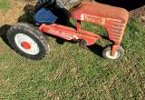 Antique pedal tractor