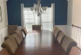 large dining room table and chairs