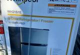 whirlpool3.1cuft 2 door refrigerator/ fre