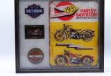 Harley Davidson Wood Framed Wall Art