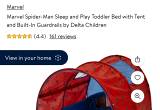 Spider-Man Toddler bed with Mattress