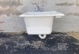 Basin drop in utility sink