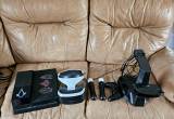 Playstation 4, VR headset, and games