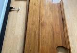 Wooden headboard bed frame