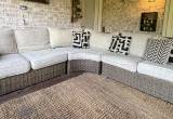 Ashley beachcroft patio sectional couch
