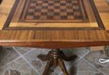 wood checker table