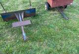 Dump Cart and Drag Blade for lawnmower