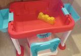 Sand, duplo lego and activity table