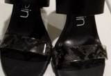 black Calvin Klein size 10 heels